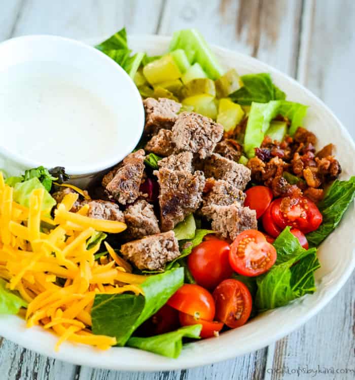 Bacon Cheeseburger Salad Recipe - Creations by Kara