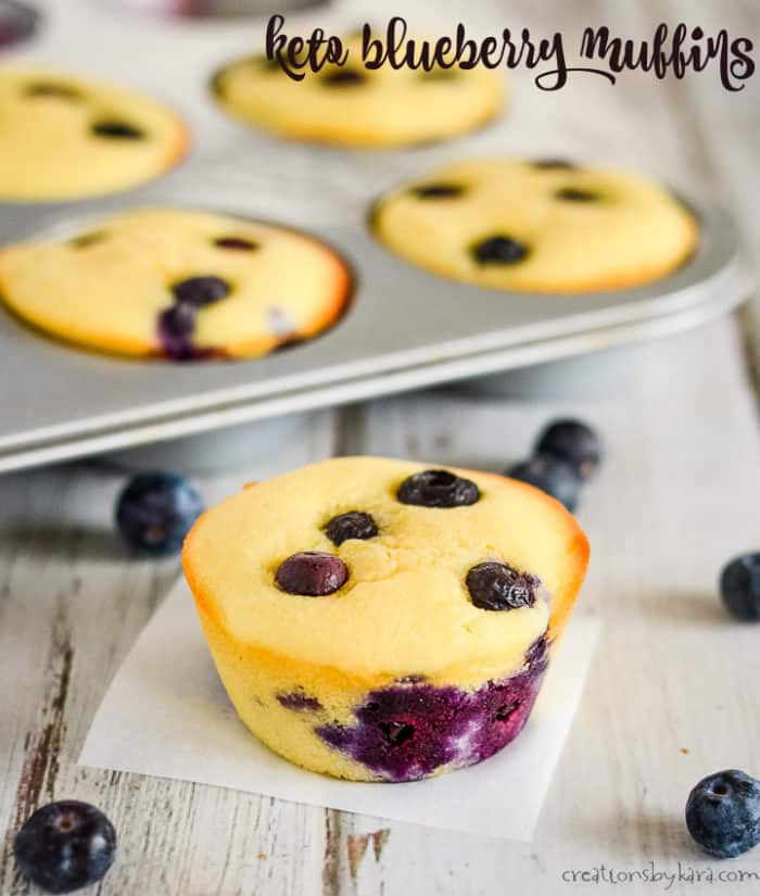 Best Keto Blueberry Muffins Recipe (with Almond Flour) - Creations By Kara