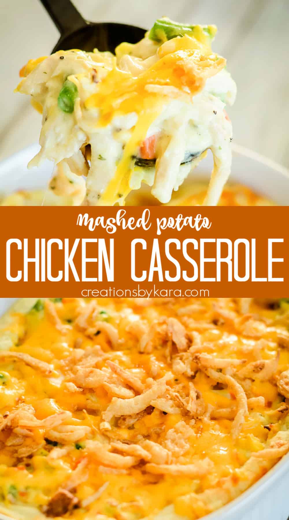 Hearty Chicken Mashed Potato Casserole Recipe - Creations by Kara