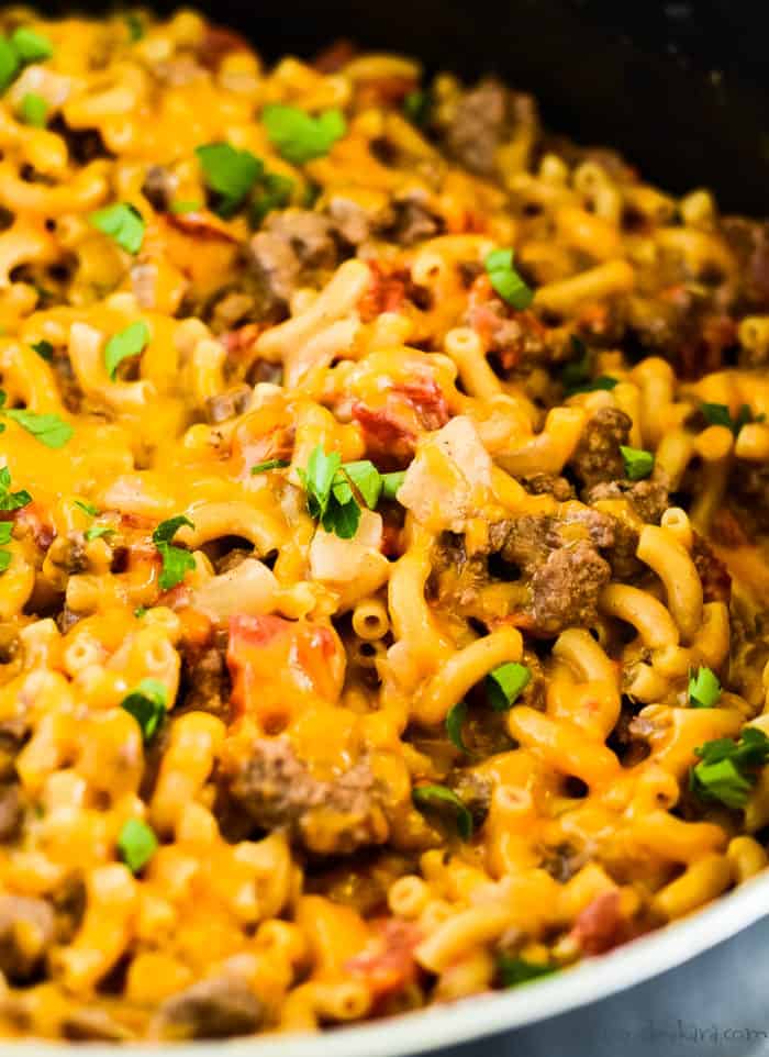 Homemade Cheeseburger Macaroni Recipe - Creations by Kara