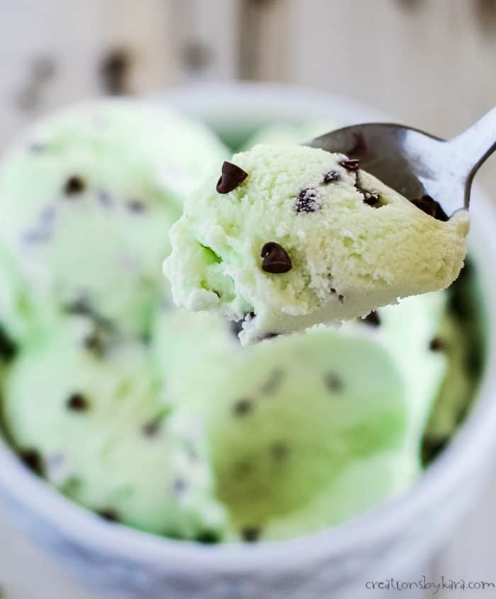 Chocolate Chip Mint Ice Cream Recipe