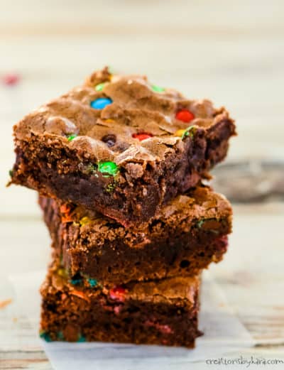 M&M Brownies - Creations by Kara