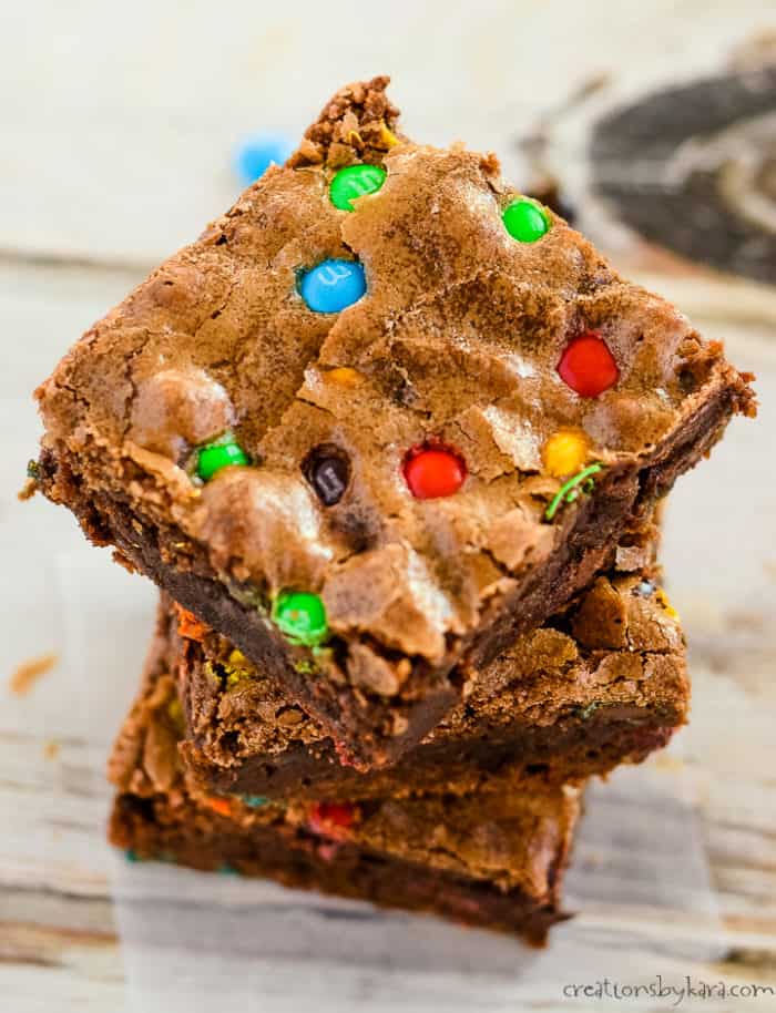 Fudgy M&M Brownies {A Family Favorite!}