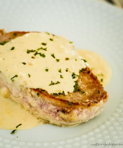 Creamy Sauce for Pork Chops - Creations by Kara