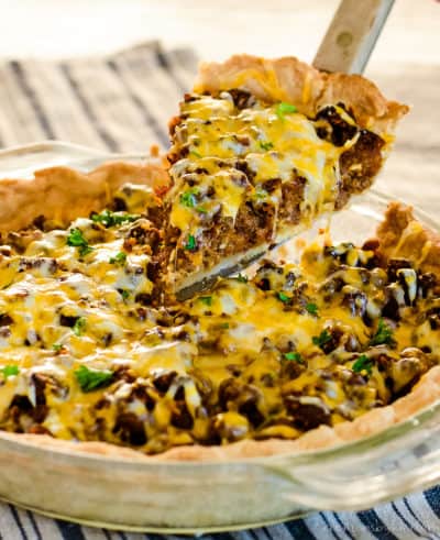 Bacon Cheeseburger Pie Recipe - Creations by Kara