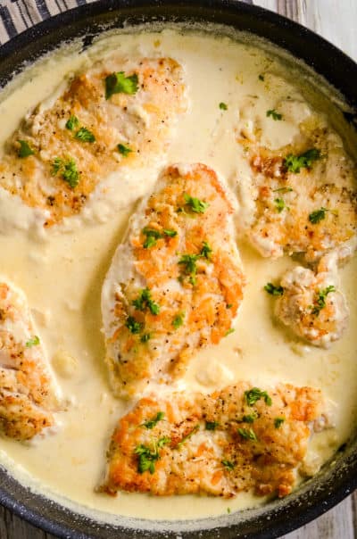 Creamy Garlic Chicken - Creations by Kara