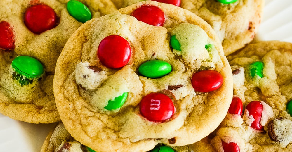 Chocolate Chip M&Ms™ Christmas Cookies Recipe 