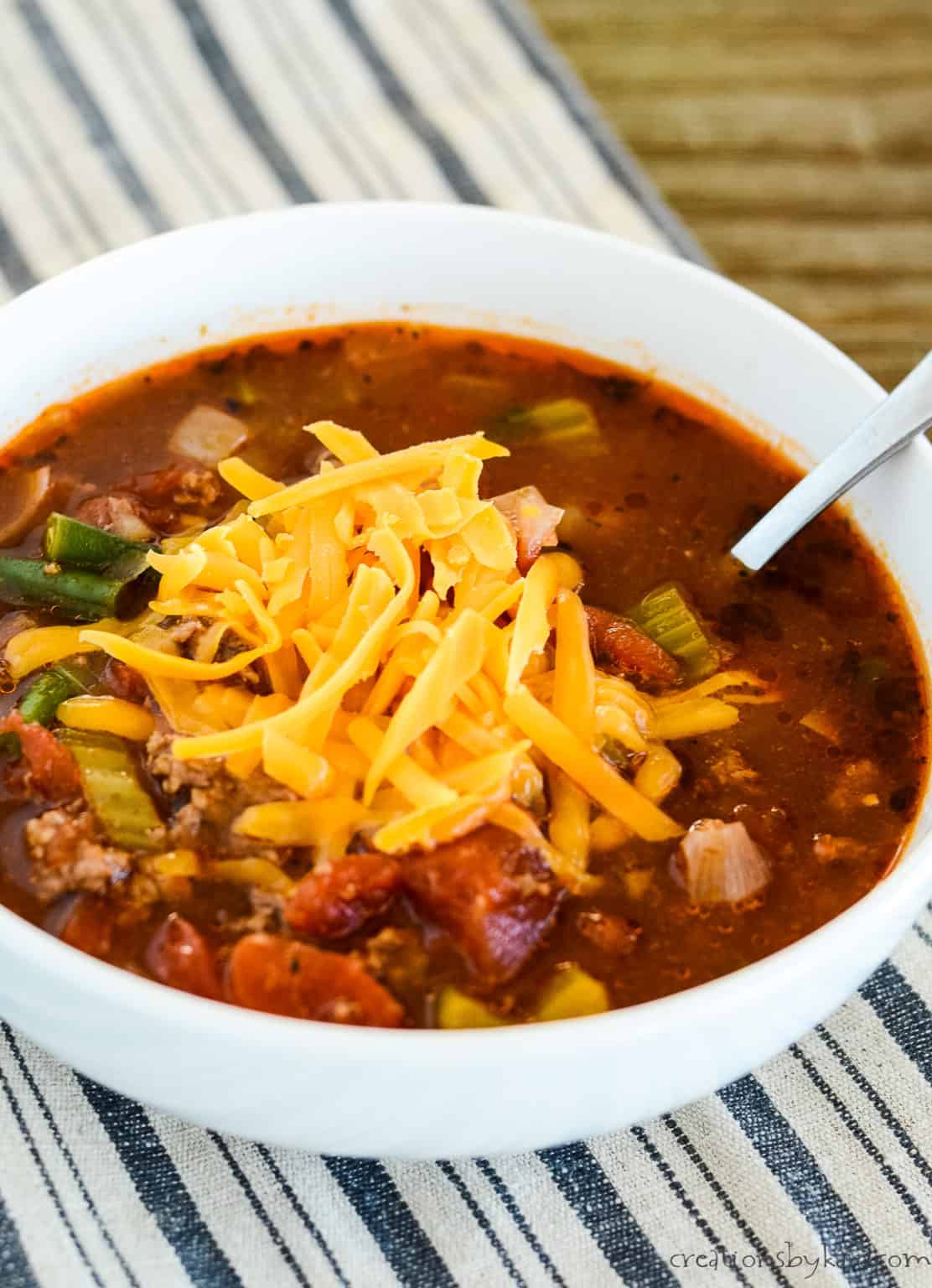 Keto Hamburger Soup - Creations by Kara