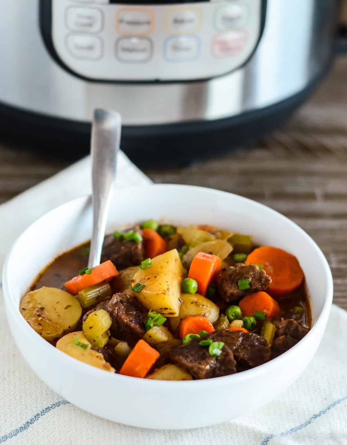 Beef Stew Instant Pot Recipe - Creations by Kara