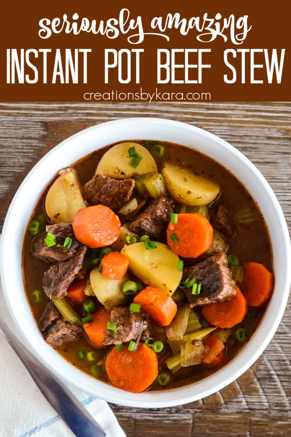 Beef Stew Instant Pot Recipe - Creations by Kara