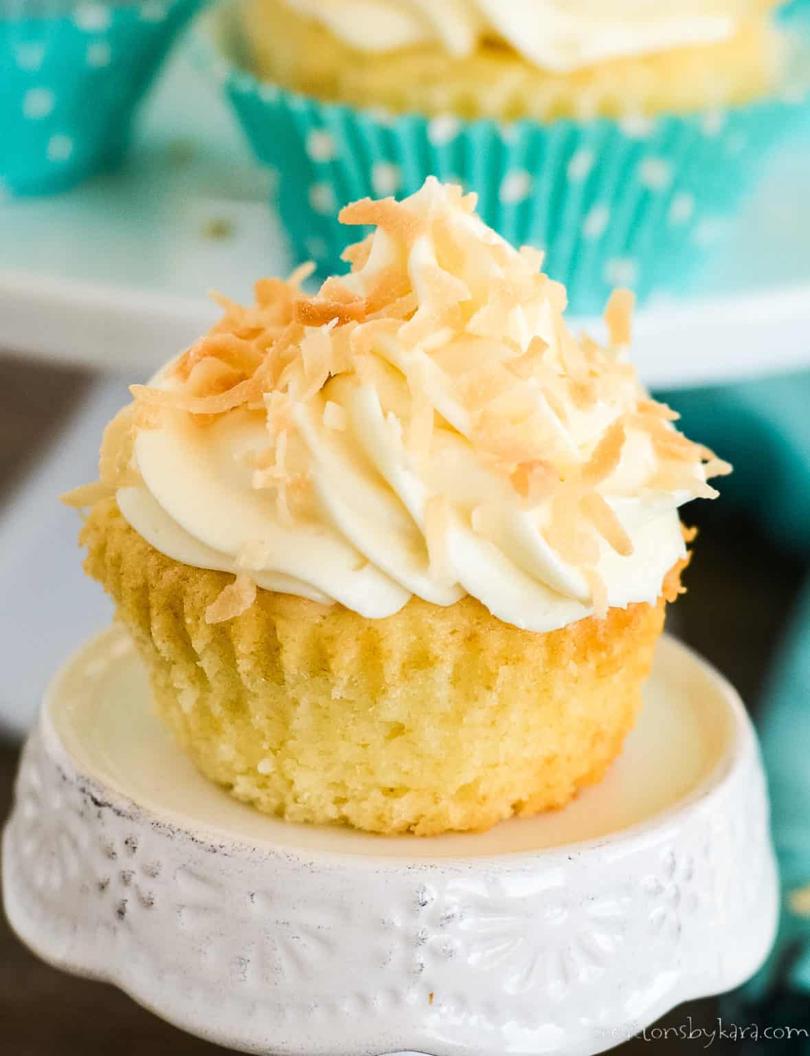 Coconut Cupcakes From Scratch - Creations by Kara