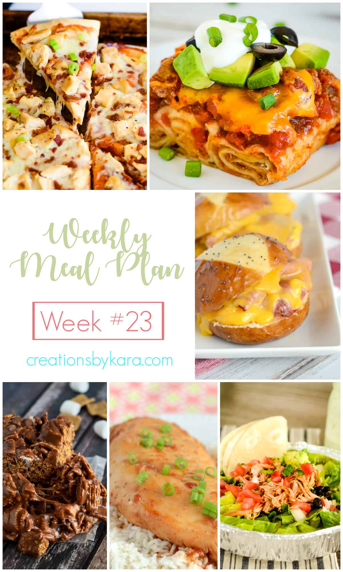 Weekly Meal Plan #23 - Creations by Kara