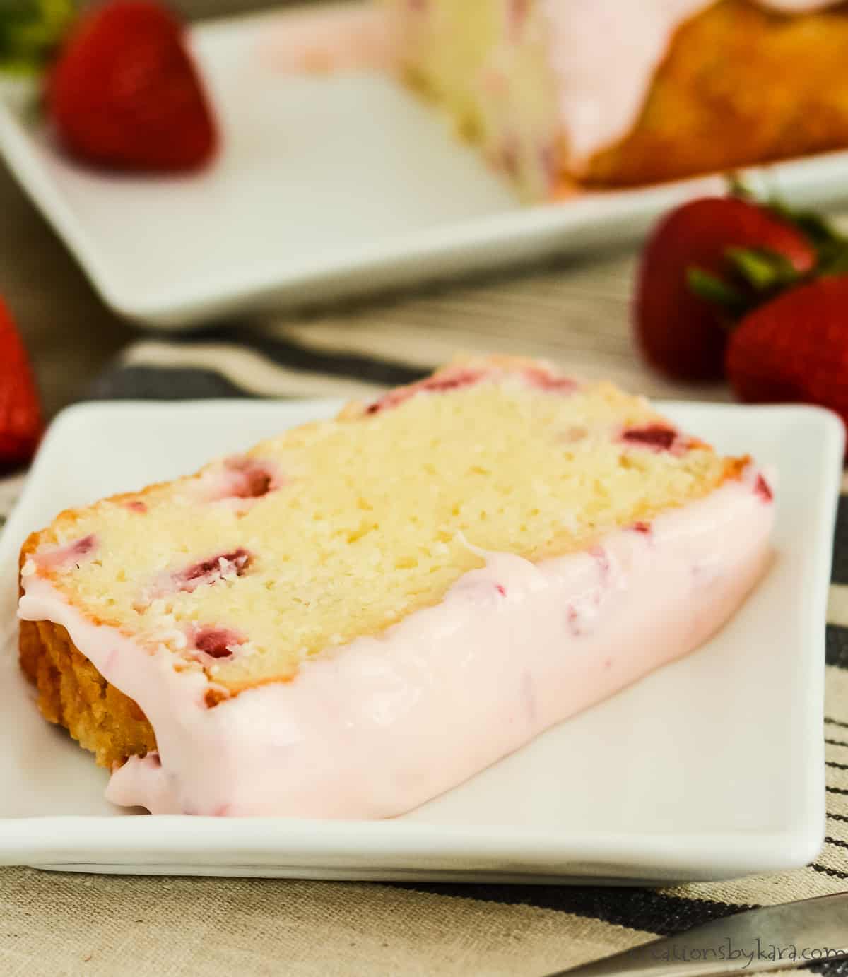 Easy Strawberry Pound Cake From Scratch - Creations by Kara