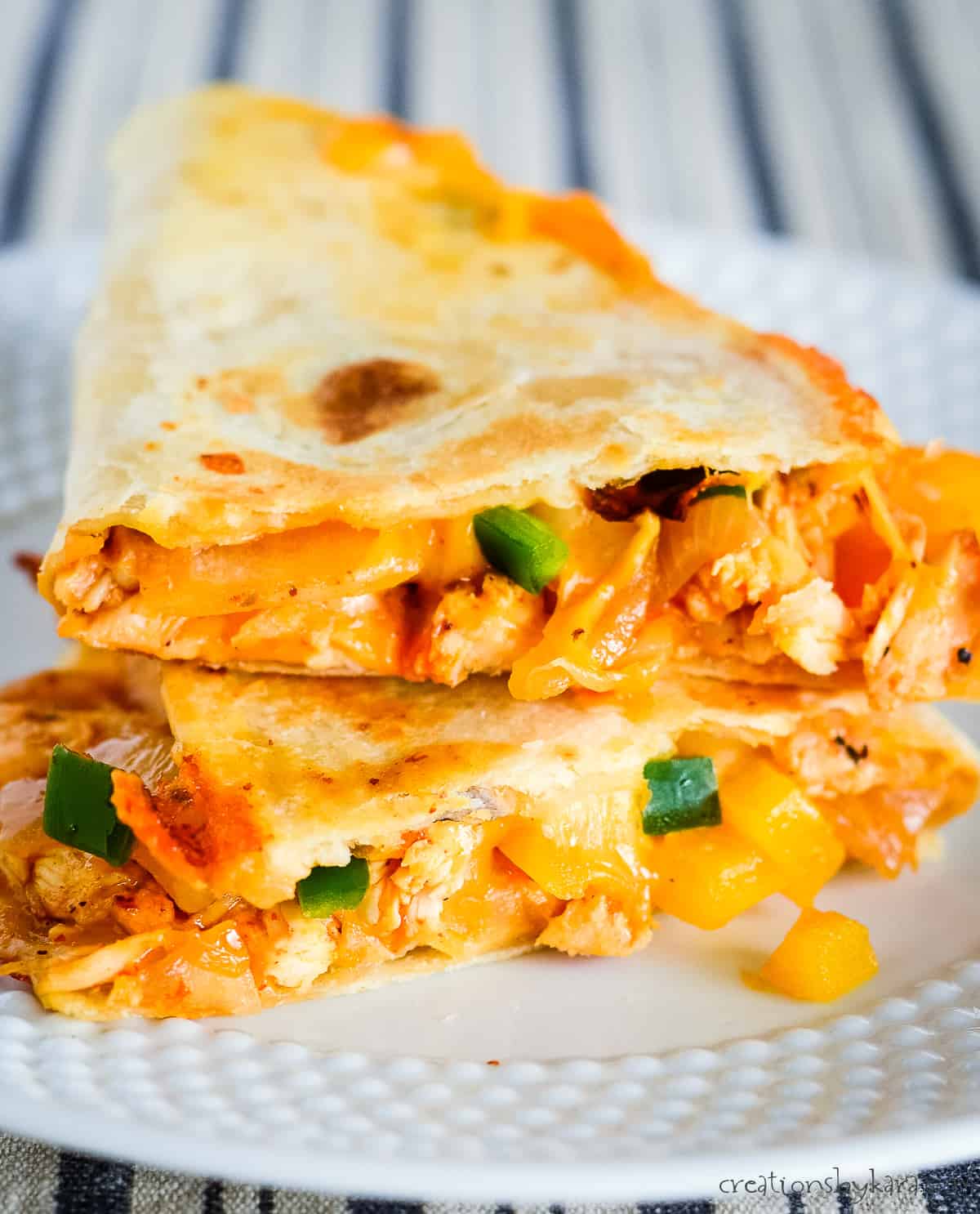 One-Pan Easy Cheesy Chicken Quesadillas Recipe
