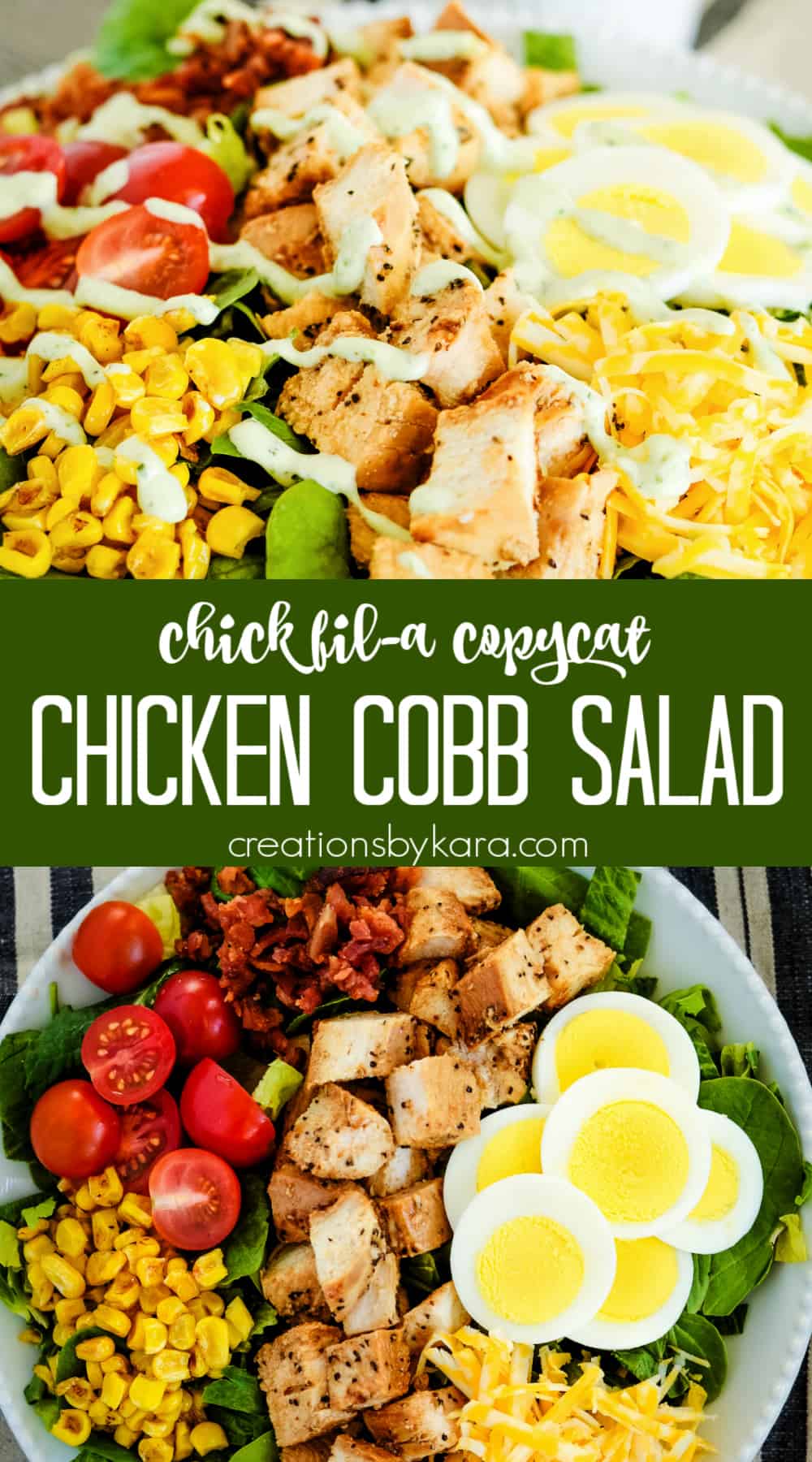 Chicken Cobb Salad Chick Fil A Copycat - Creations by Kara