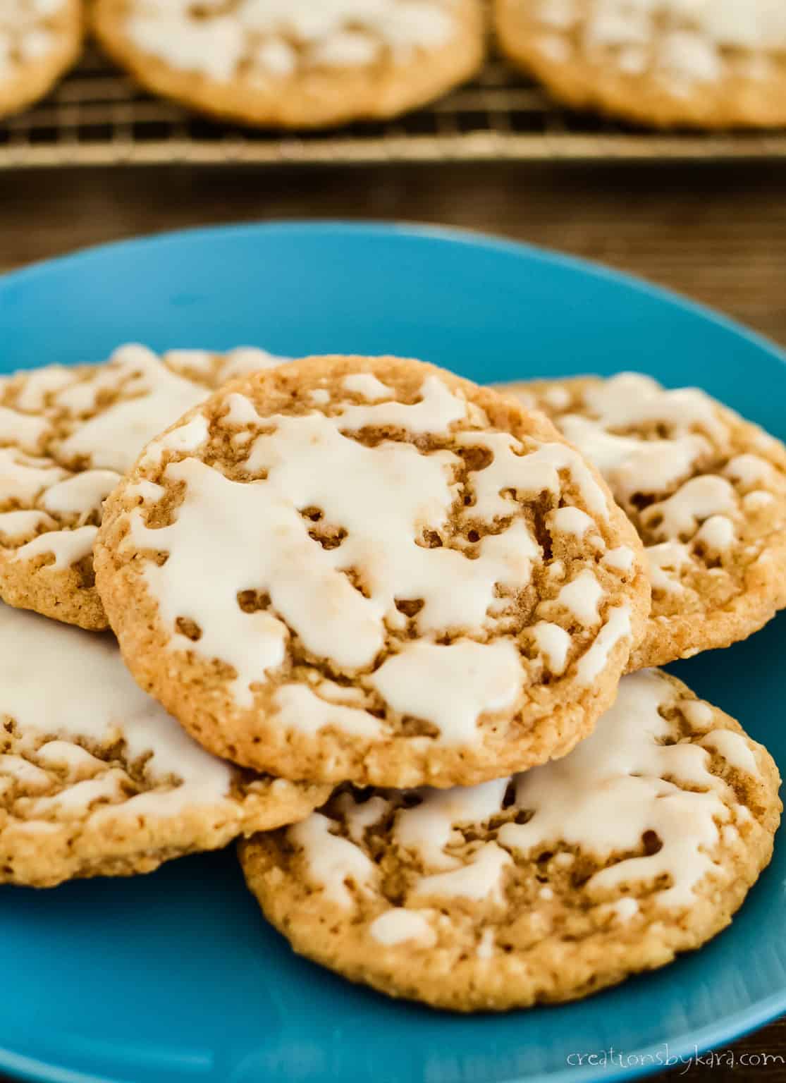 Irresistible Iced Oatmeal Cookies - Creations by Kara