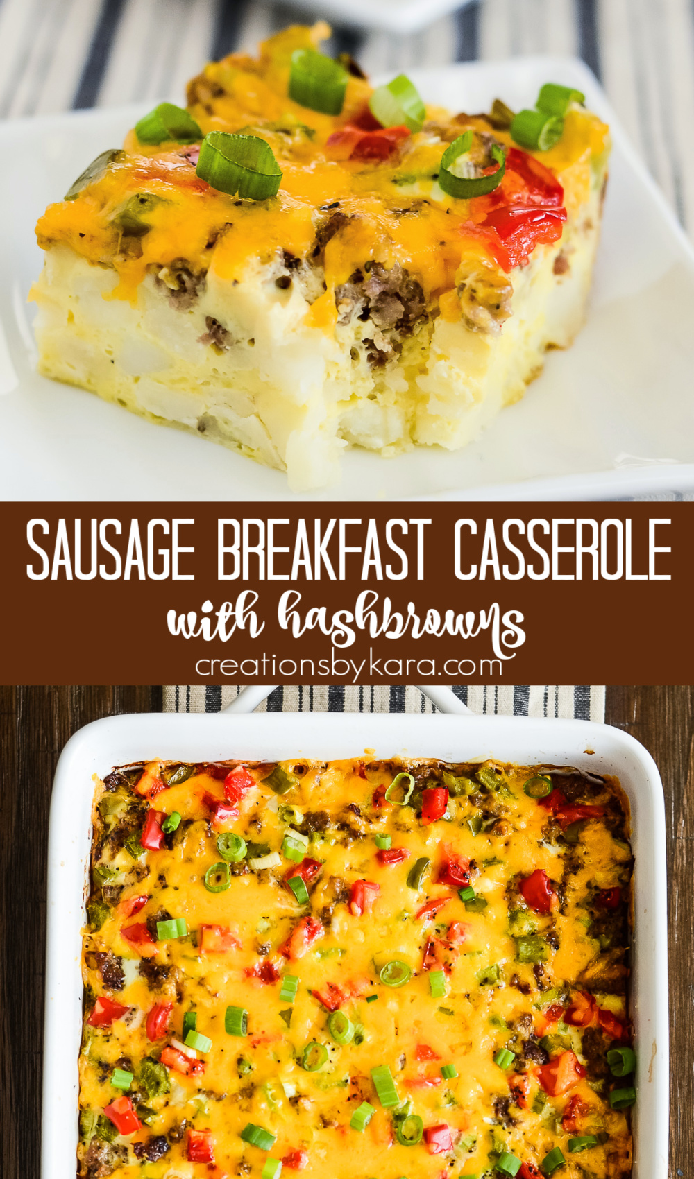 Best Sausage Hashbrown Breakfast Casserole - Creations by Kara