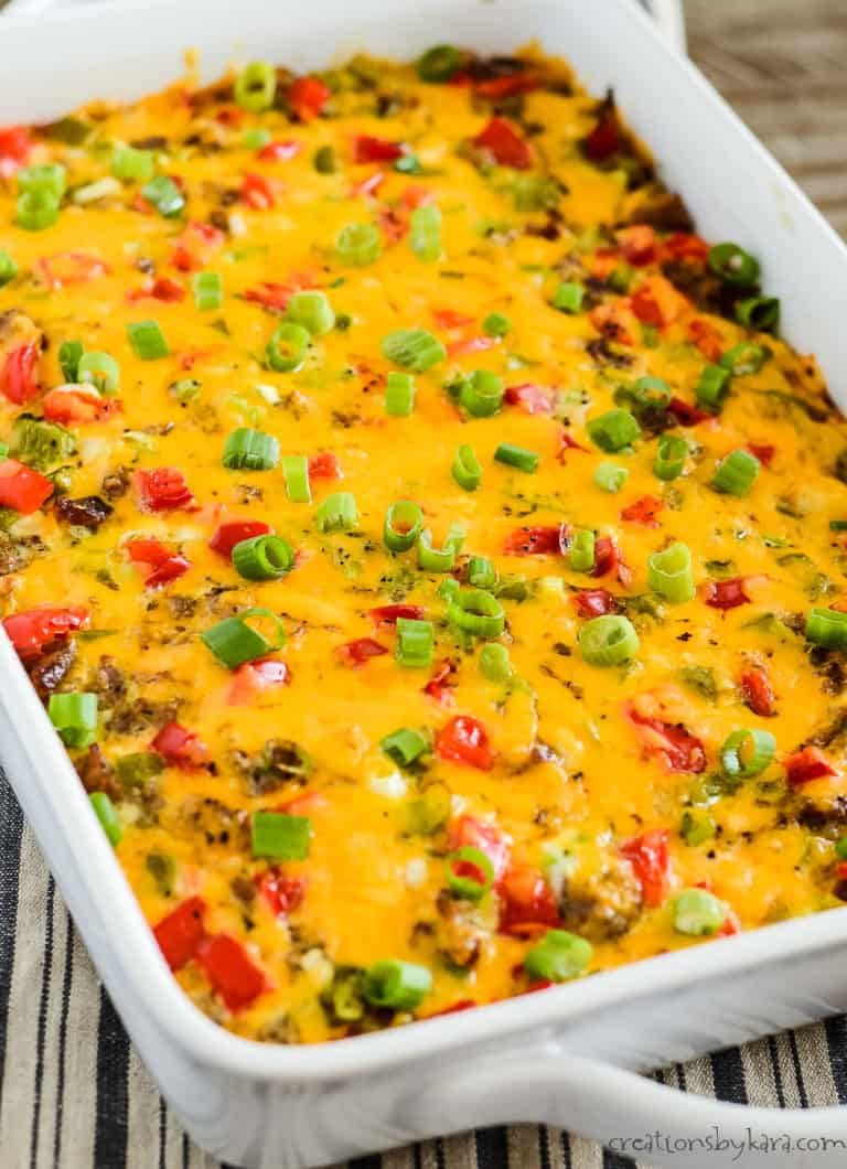 Best Sausage Hashbrown Breakfast Casserole - Creations by Kara