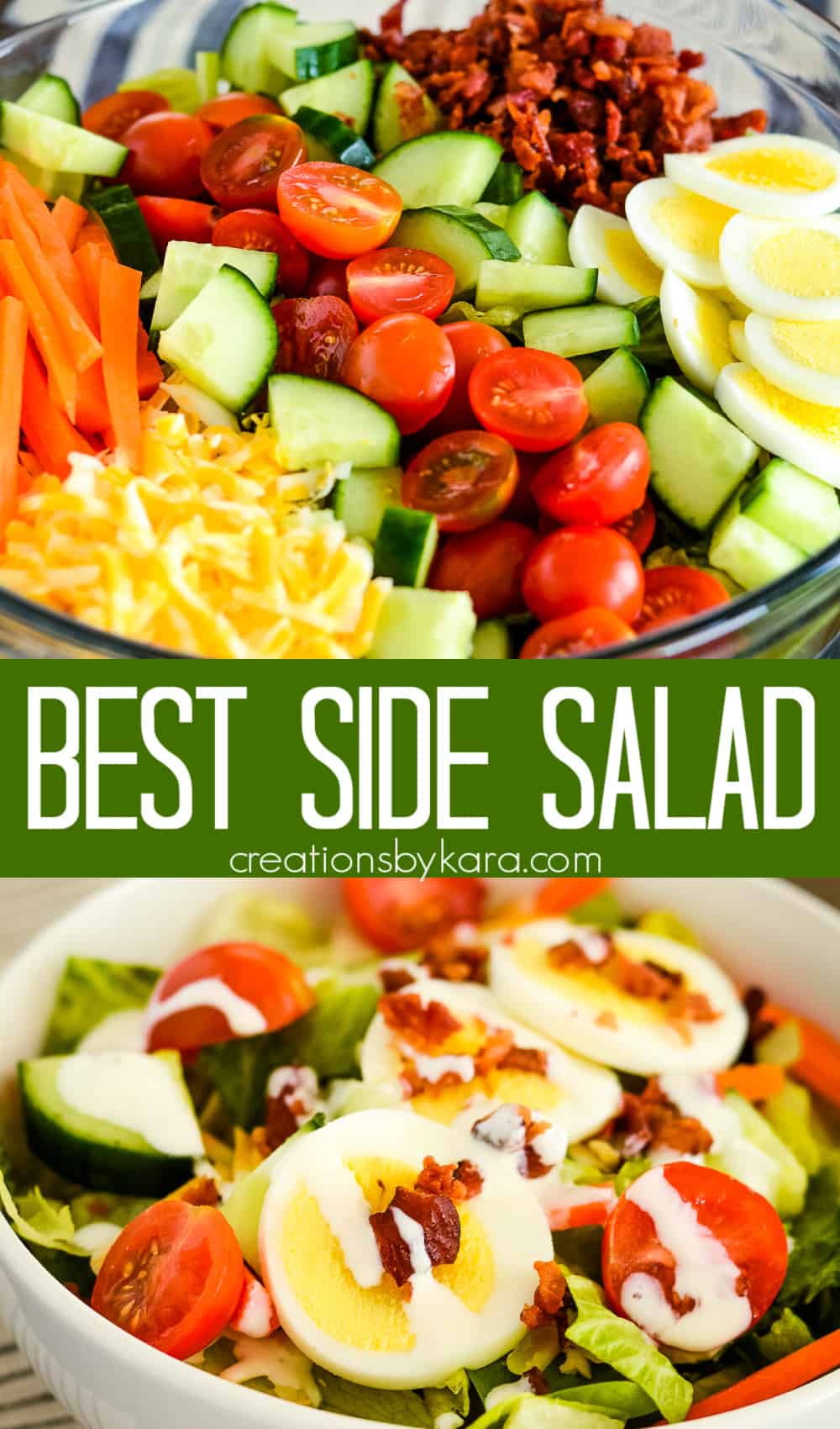 Best Side Salad Recipe- Creations by Kara