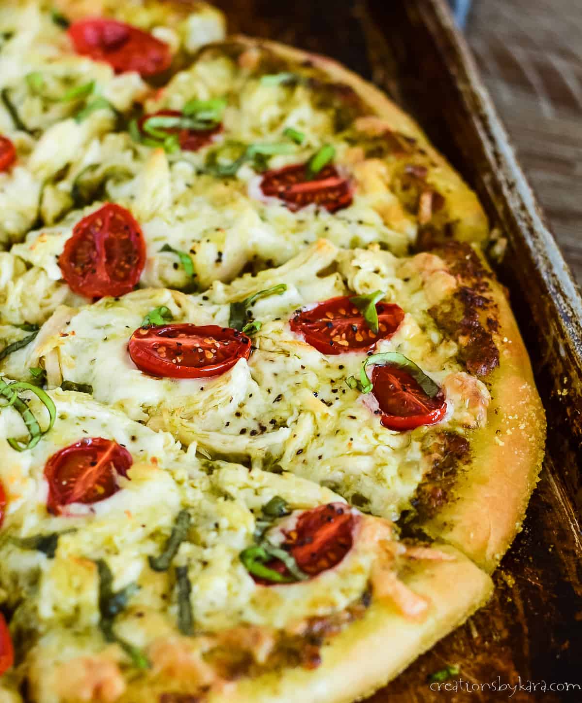 Chicken Pesto Pizza Recipe