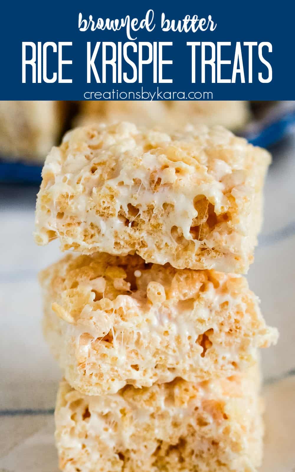 Brown Butter Rice Krispie Treats Recipe - Creations by Kara