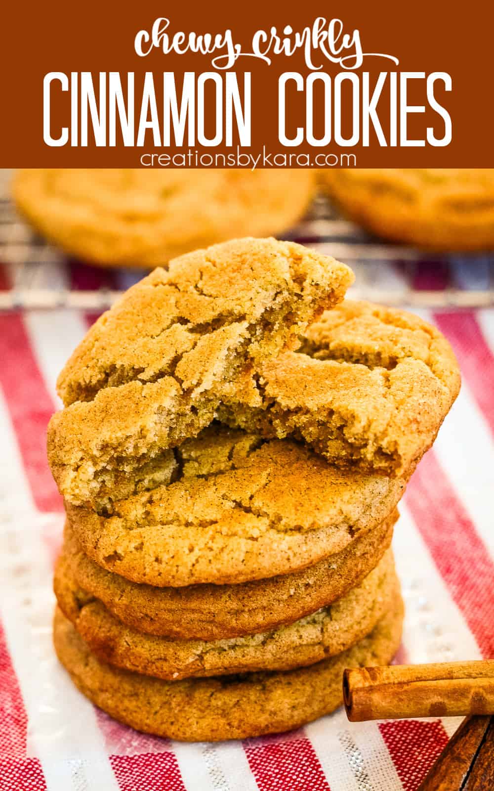 Best Chewy Cinnamon Cookie Recipe - Creations by Kara