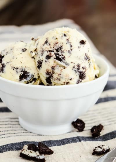 Homemade Cookies and Cream Ice Cream Recipe - Creations by Kara