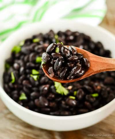 Slow Cooker Mexican Black Beans Recipe - Creations by Kara