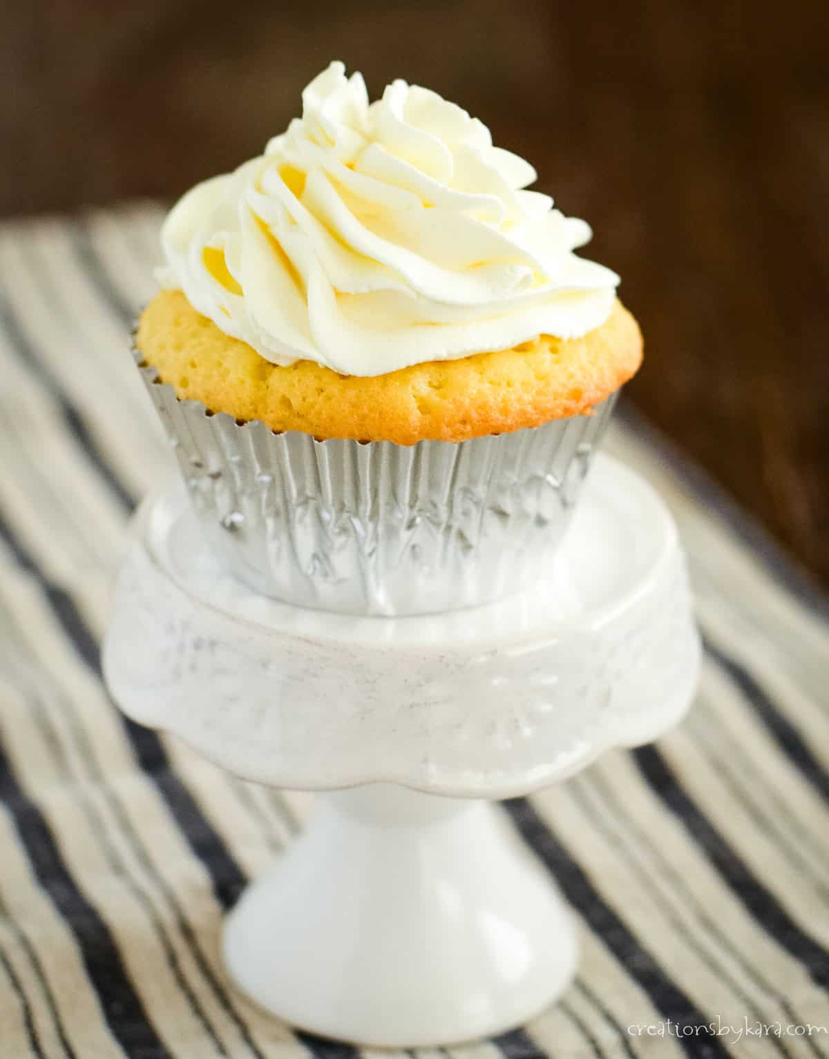 pound cake cupcake recipe with whipped cream