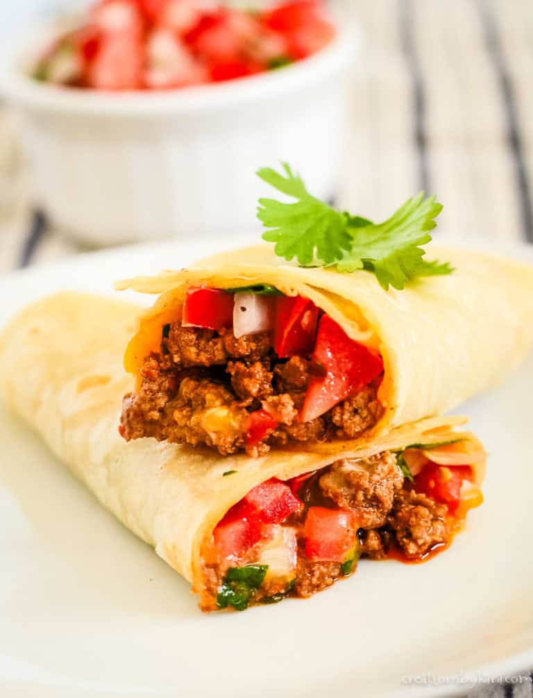 Beef Meximelt Recipe (Taco Bell Copycat) - Creations by Kara