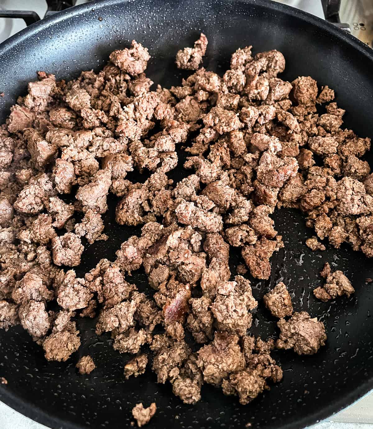 browned ground beef