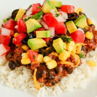 plate of mexican haystacks