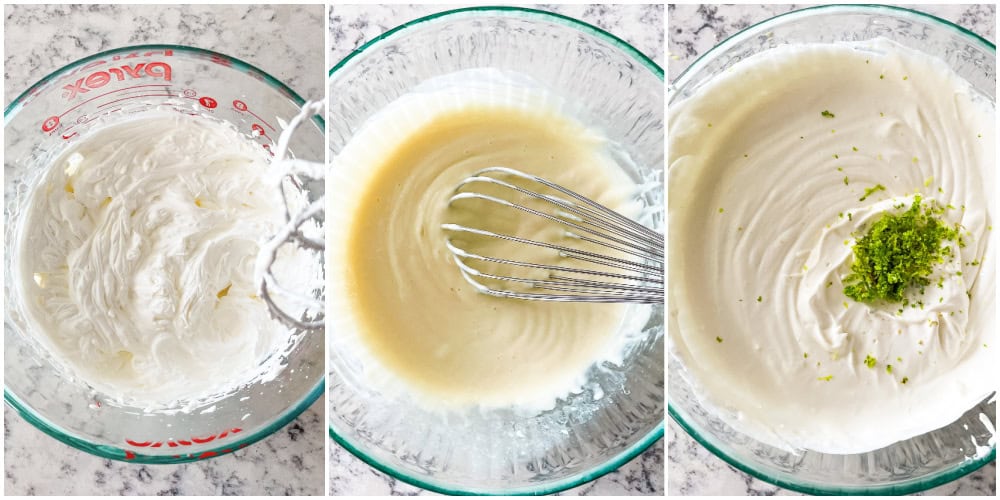 process shots - key lime pie filling