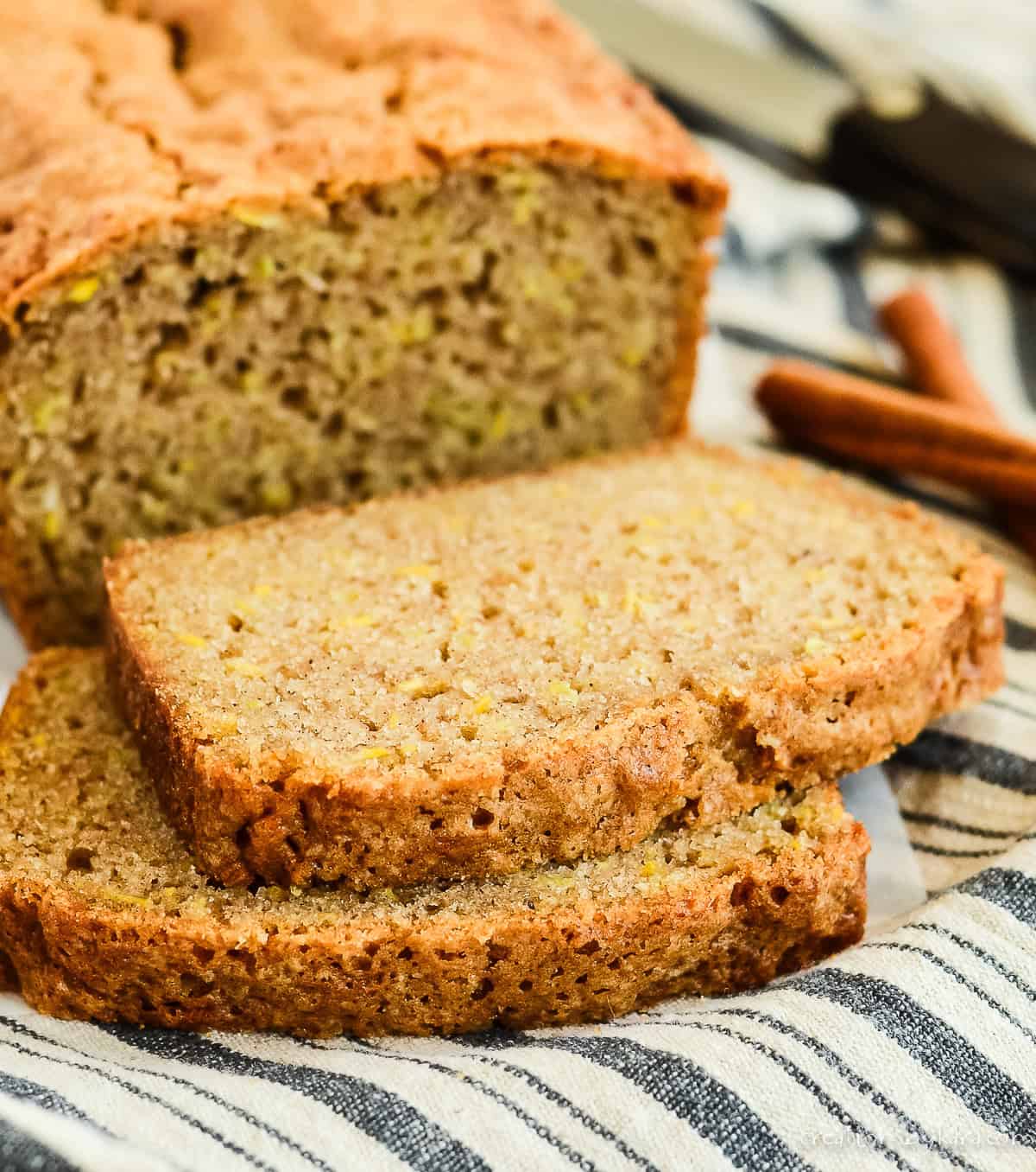 slices of yellow squash bread