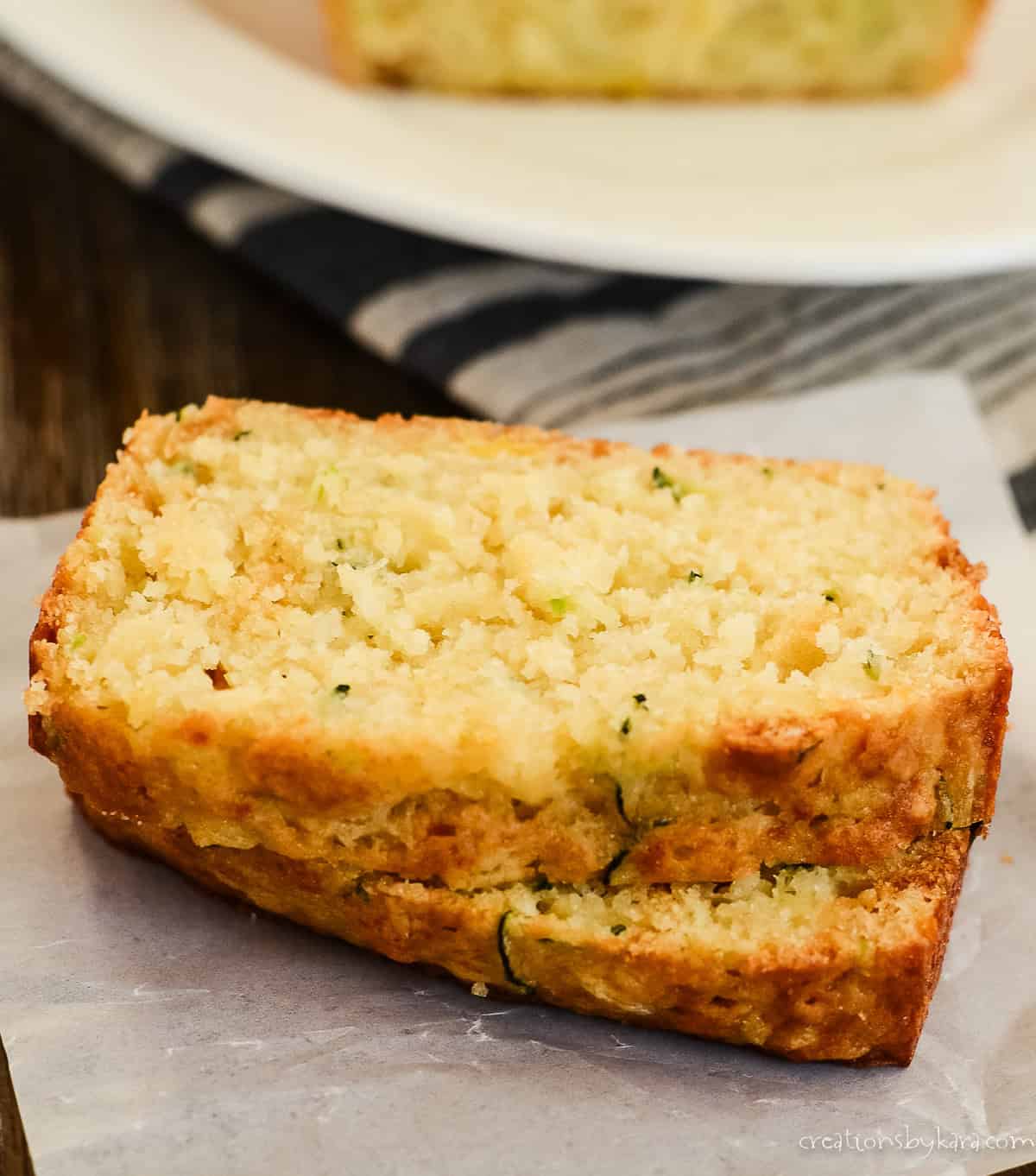 zucchini pineapple bread slices