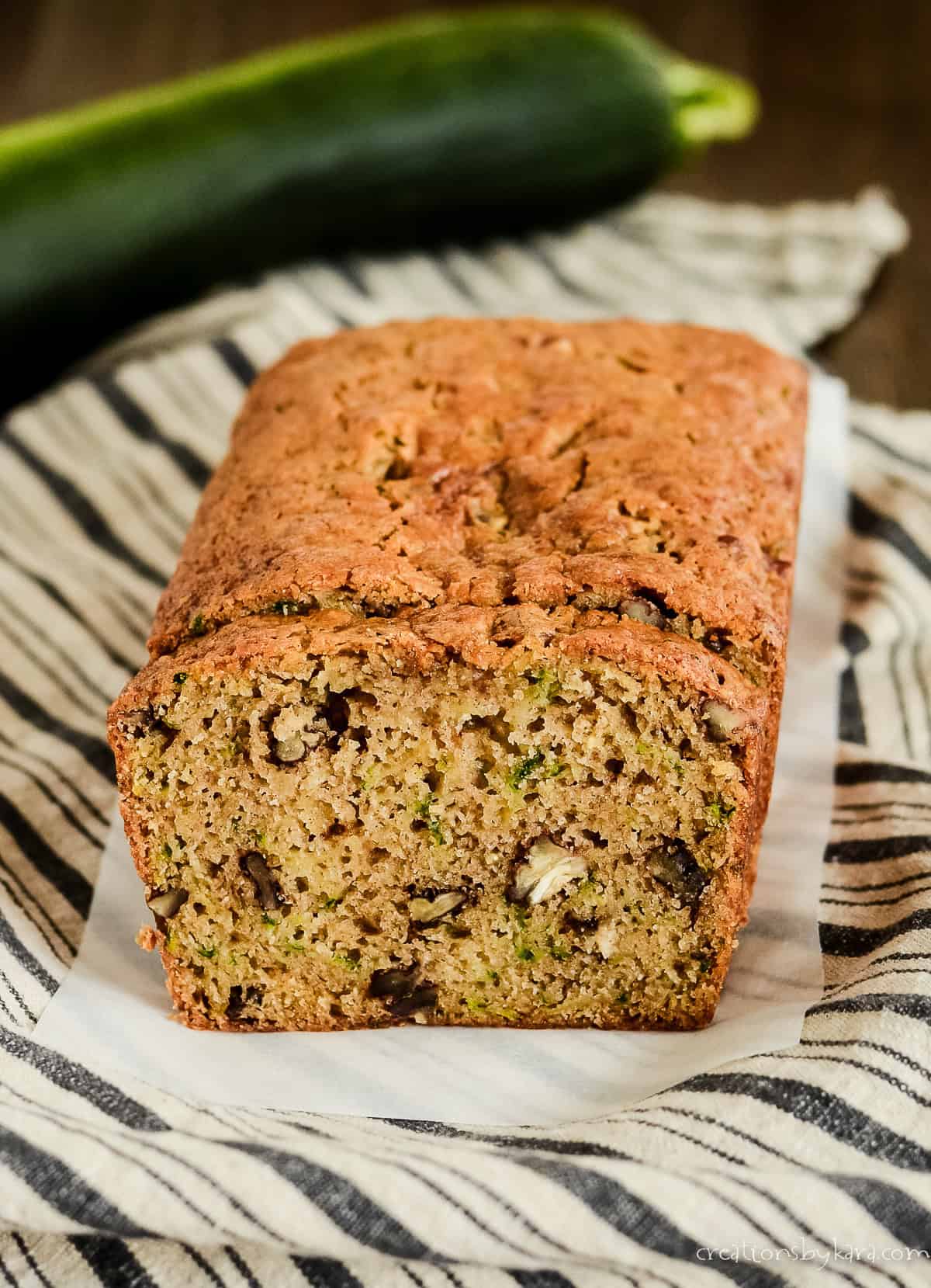 1 loaf zucchini bread with pecans