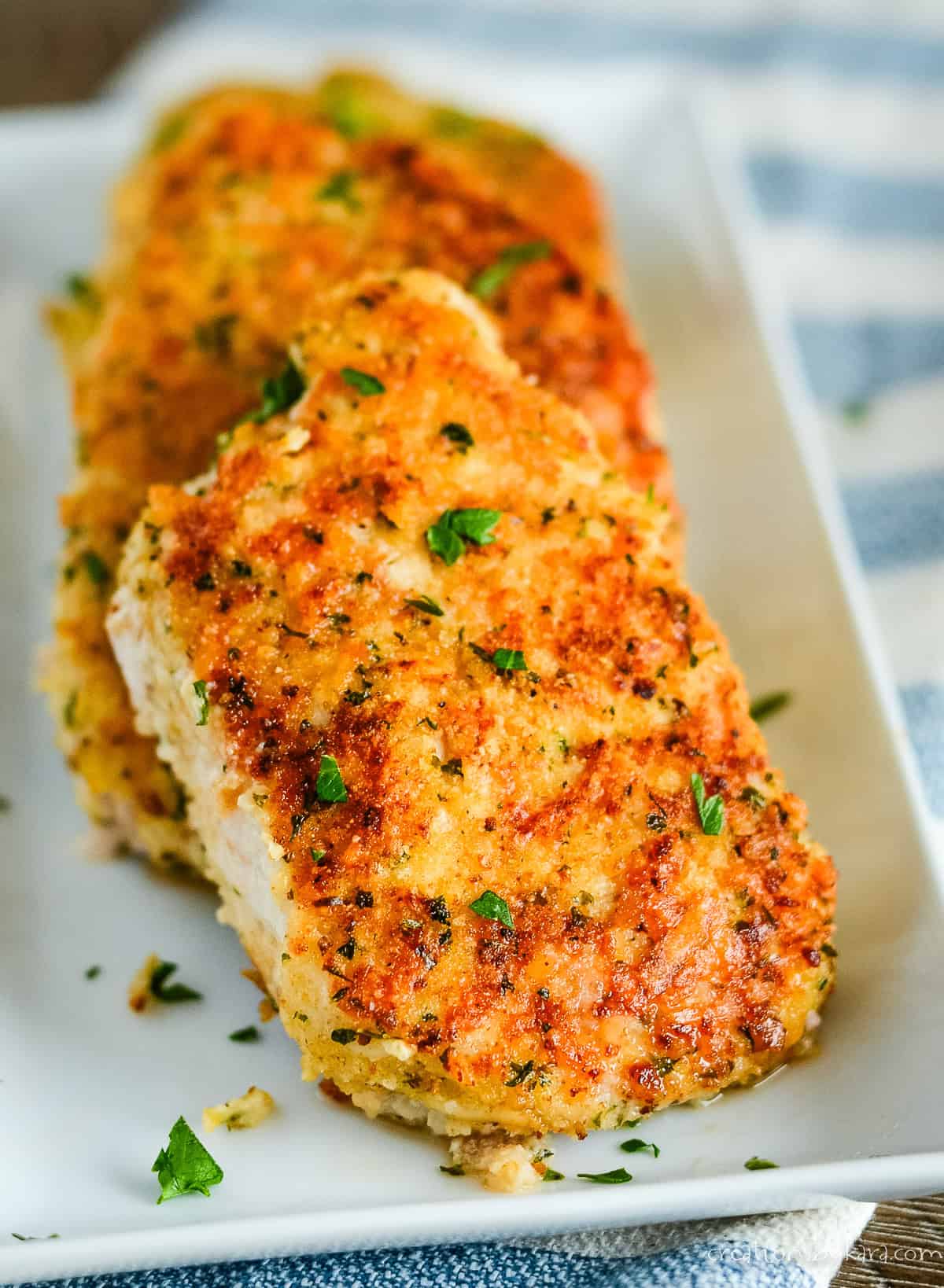 parmesan crusted pork chops