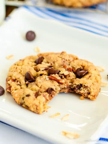 million dollar cookie with a bite taken out of it