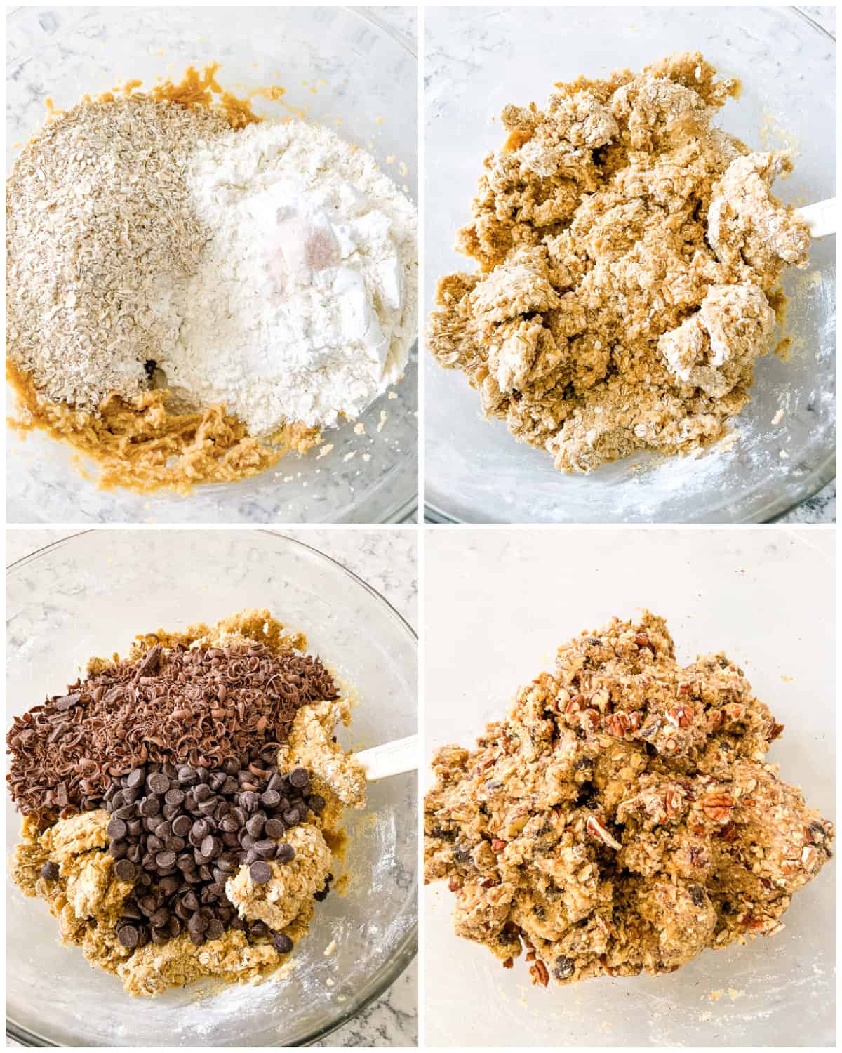 process shots - cookie dough for million dollar cookies