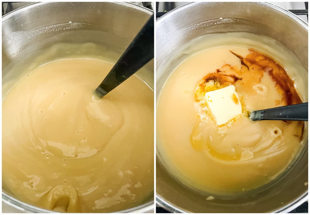 butterscotch pudding recipe process shots