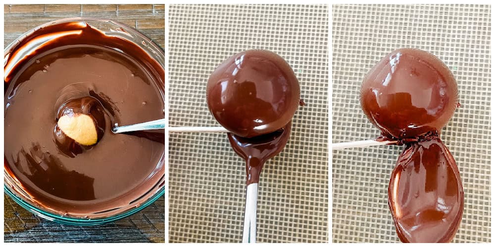 how to dip peanut butter balls in chocolate