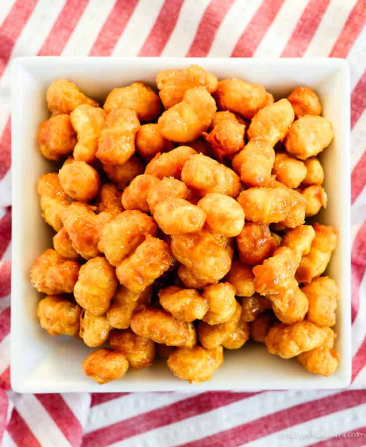 crunchy caramel puff corn recipe