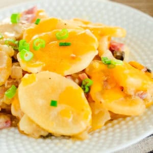 crock pot scalloped potatoes and ham