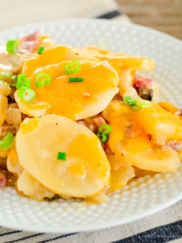 crock pot scalloped potatoes and ham