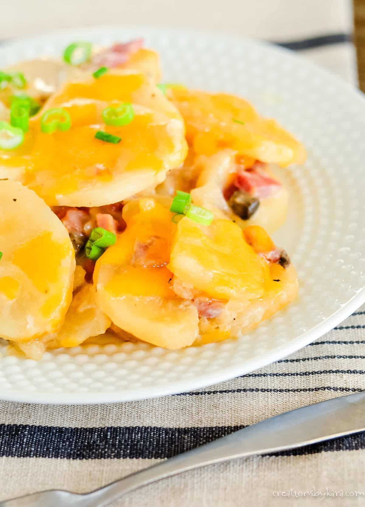 slow cooker potatoes and ham