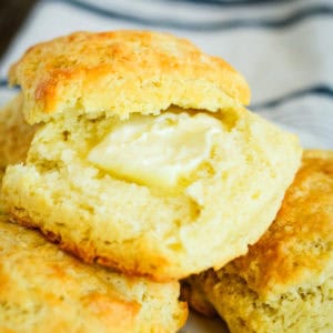 sourdough biscuit with butter