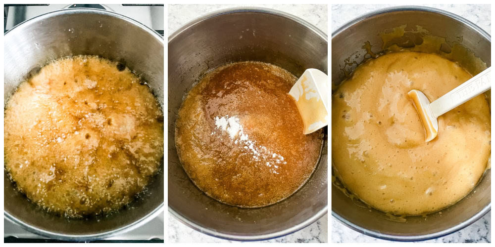 process shots - caramel puff corn recipe